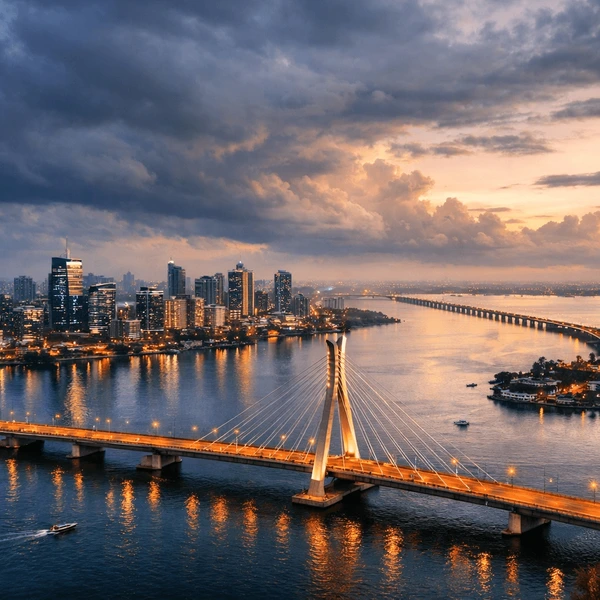 Lagos city skyline